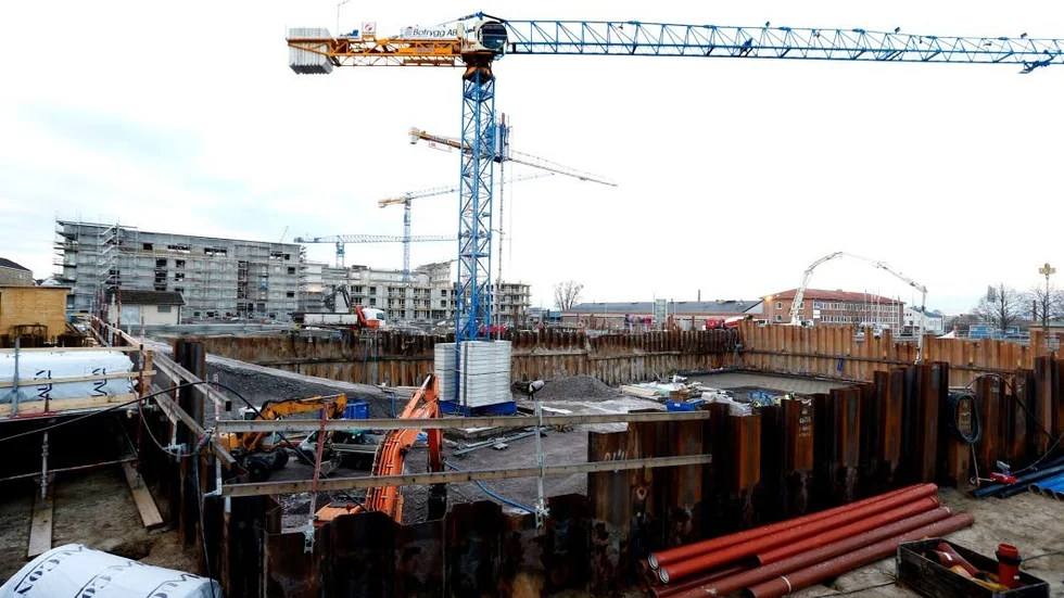 Övre Vasastaden. Ett av många bostadsprojekt i Linköping. Staden står för nästan hälften av Östergötlands bygginvesteringar.