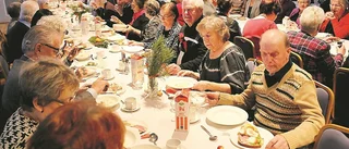 Drygt 130 pensionärer på SPF:s grötfest