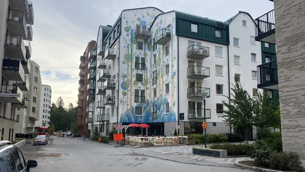 Huset med den mäktiga muralmålningen i Rosendal har varit till salu en tid. Nu har huset fått en ny ägare.