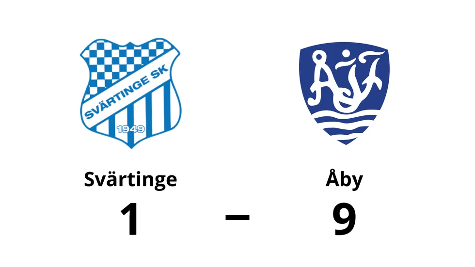 Svärtinge SK förlorade mot Åby
