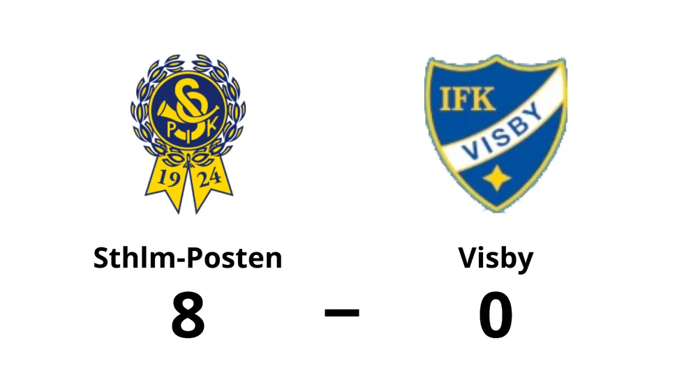 Stockholms-Postens IK vann mot IFK Visby