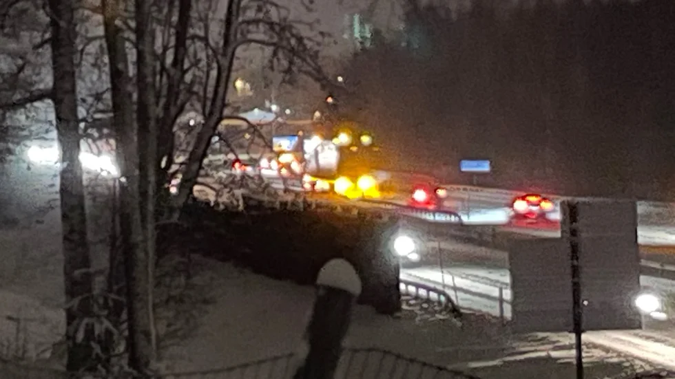 Olyckan orsakade störningar i trafiken.