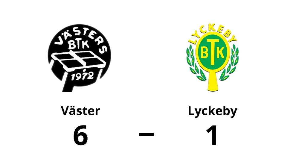 Västers BTK vann mot Lyckeby