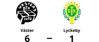 Väster utklassade Lyckeby på hemmaplan