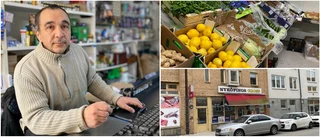 Maher jobbar 12 timmar om dagen i sin matbutik – går back
