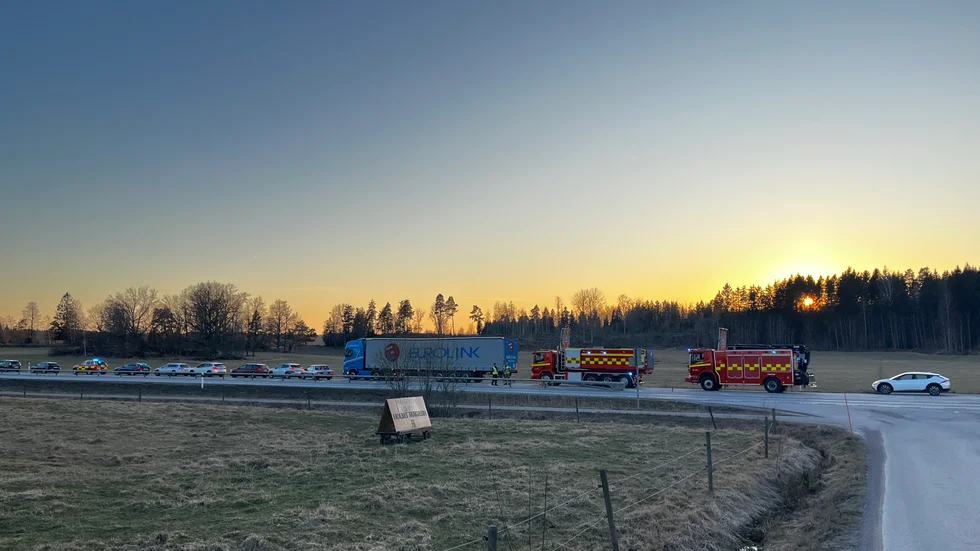 Olycka på väg 23/34.  