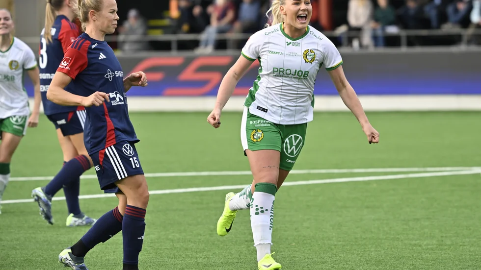 Hammarbys Cathinka Tandberg svarade för ett hattrick när det blev seger borta mot Rosengård med 3–2.