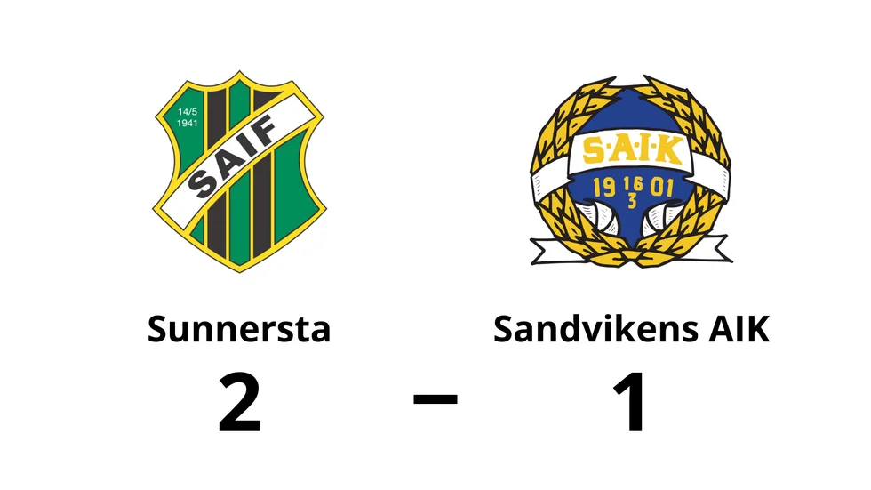 Sunnersta AIF vann mot Sandvikens AIK FK