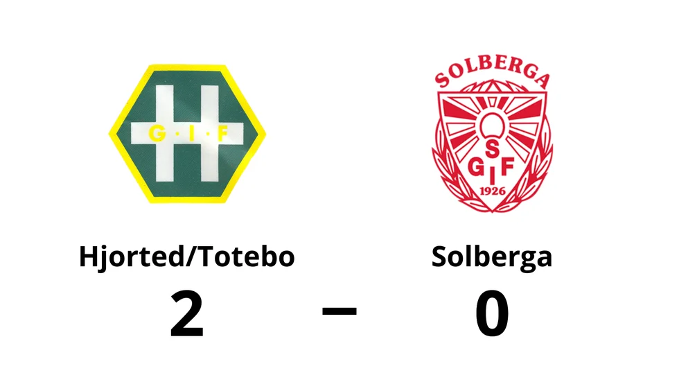 Hjorted/Totebo vann mot Solberga GoIF