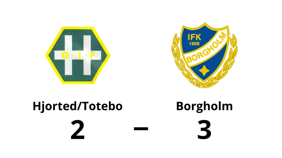 Hjorted/Totebo förlorade mot IFK Borgholm