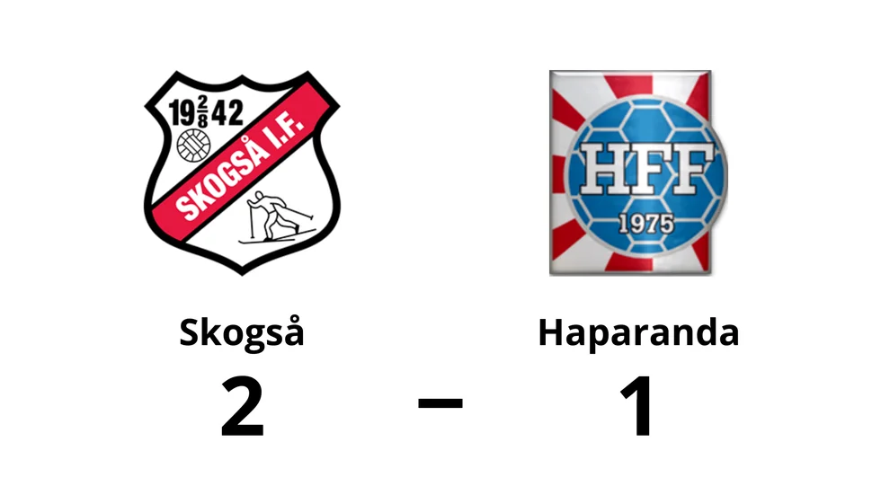 Skogså IF vann mot Haparanda FF
