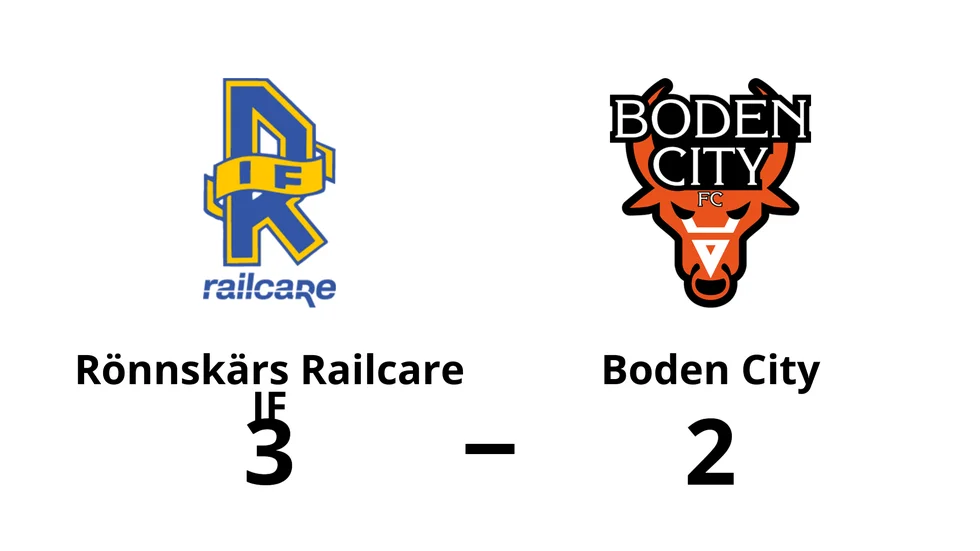 Rönnskärs Railcare IF vann mot Boden City FC