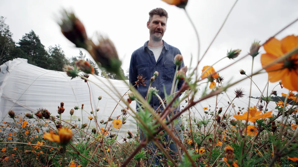 Nästa år ska blomsterfälten på Erikslunds trädgård välkomna gästerna till Niklas Karlssons nya restaurang: "När man lever i den här regionen måste se till att flärd och estetik finns hela året, och inte gör sig beroende av en omvärld", säger han.