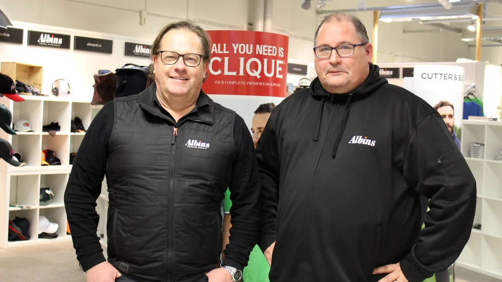 Mikael Hansevi och Patric Strömberg på Albins i Vimmerby.