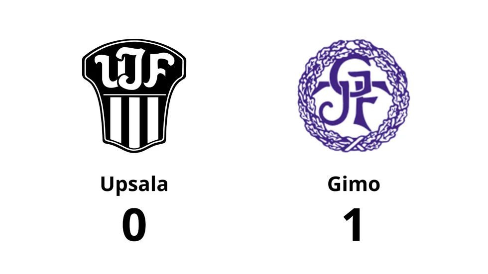 Upsala IF Fotboll 2 förlorade mot Gimo IF FK