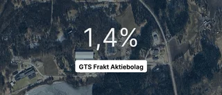 Inget företag i branschen hade större omsättning än GTS Frakt Aktiebolag