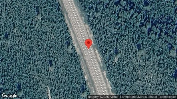 Stopp på E4 på grund av en singelolycka
