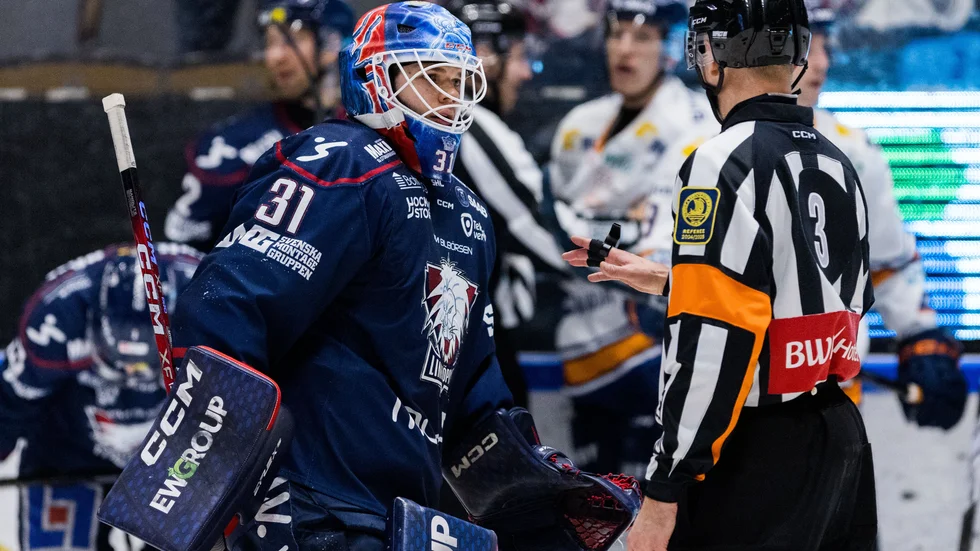 LHC-målvakten Jesper Myrenberg mot Växjö.