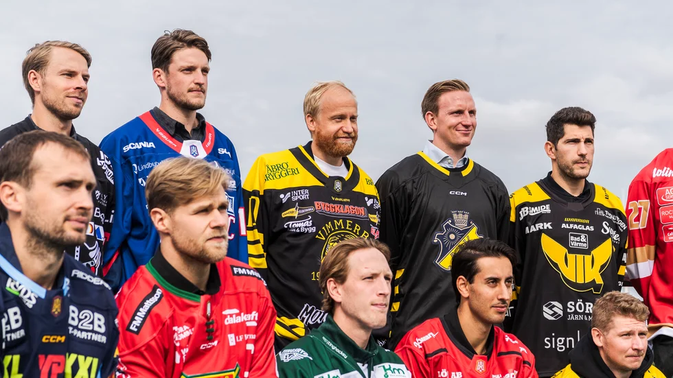 De hockeyallsvenska lagkaptenerna.