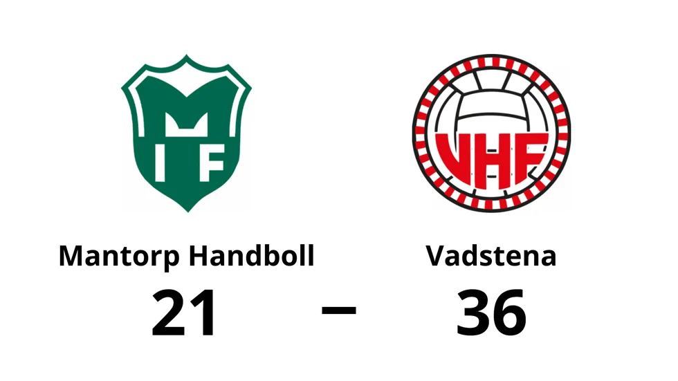 Mantorp Handboll förlorade mot Vadstena HF