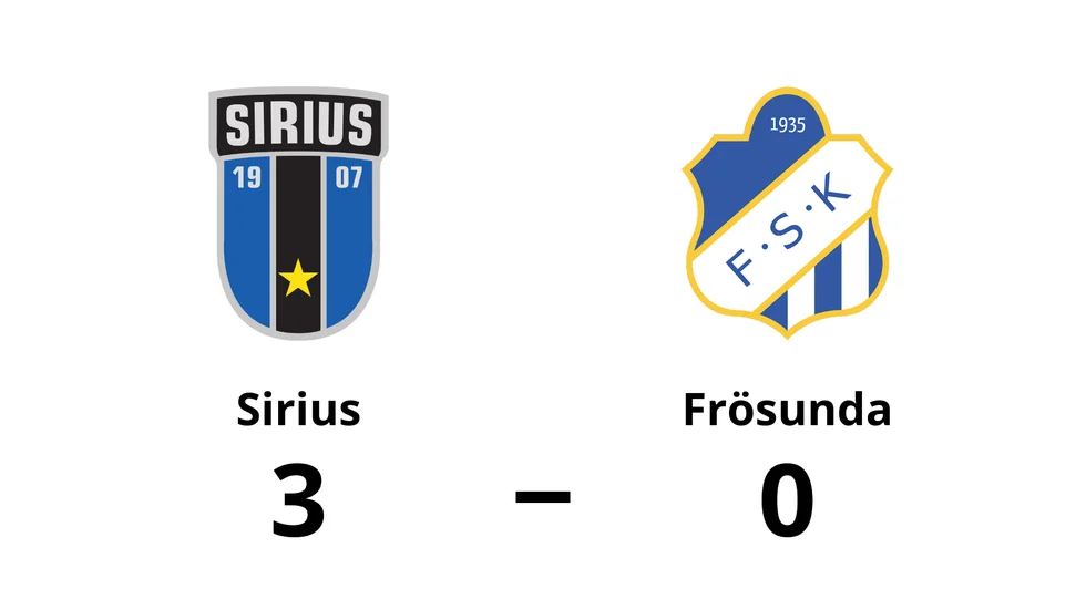 IK Sirius FK Dam vann mot Frösunda SK