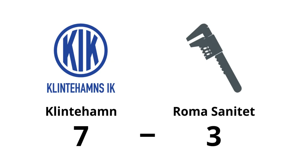 Klintehamns IK vann mot Roma Sanitet
