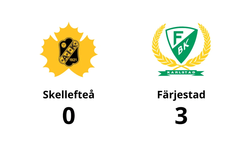 Skellefteå AIK förlorade mot Färjestads BK