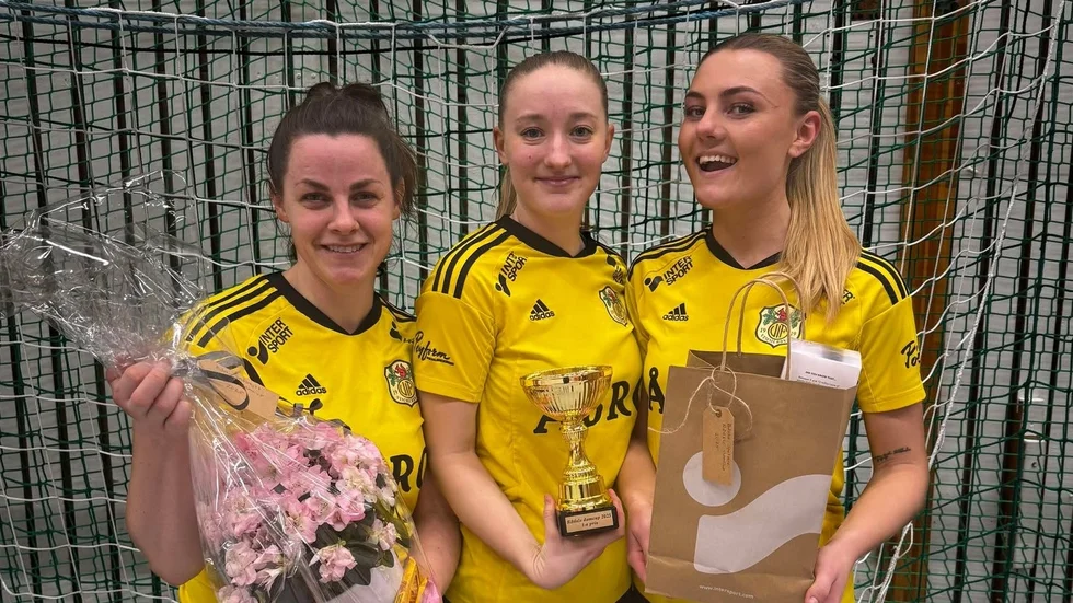 Anna Karlsson, Julia Rosin och Frida Pöder var tre av Vimmerby IF:s främsta lirare i turneringen.