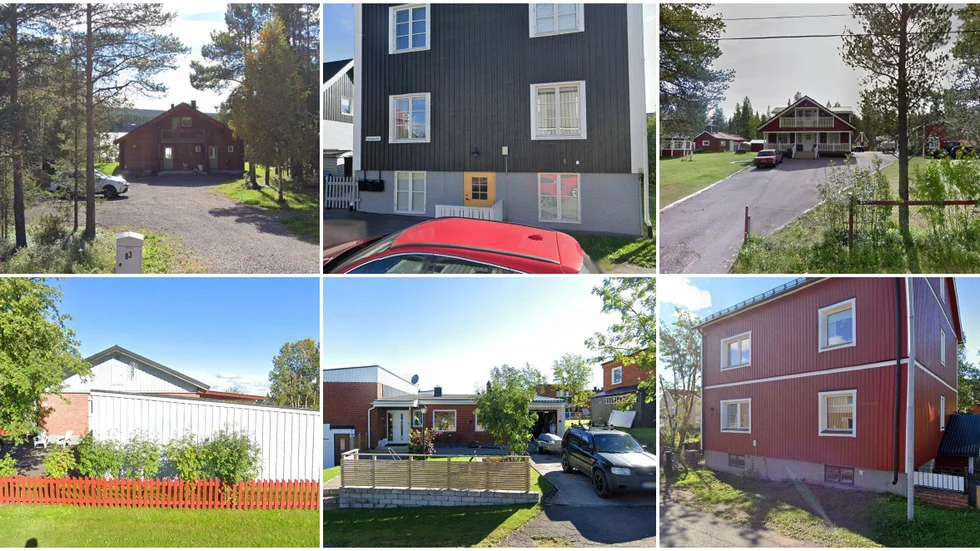 Marknadsvägen 83, Föraregatan 36A, Poikkijärvivägen 60, Snårvägen 37, Duvvägen 25 och Gustaf Wickmansgatan 7