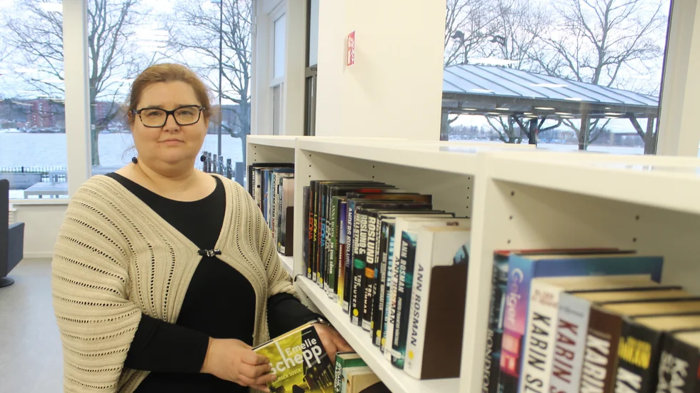 Johanna Hagelin, bibliotekschef på Motala bibliotek.