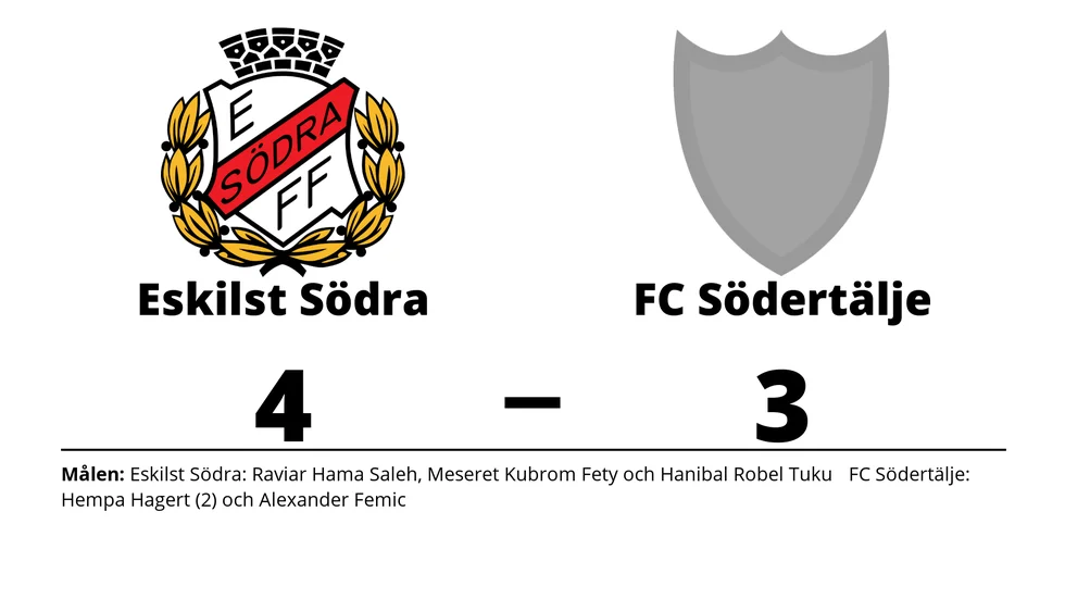 Eskilstuna Södra FF vann mot FC Södertälje