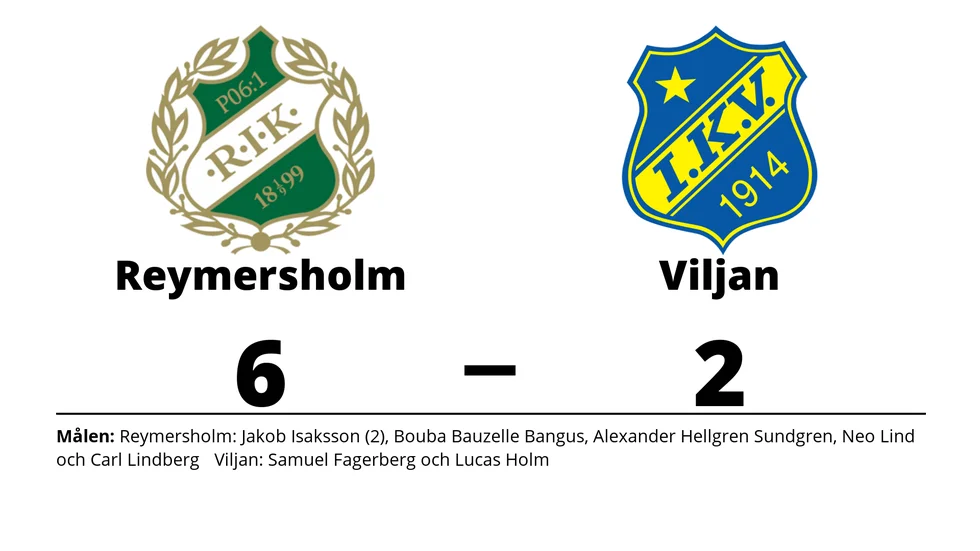 Reymersholms IK vann mot IK Viljan Strängnäs