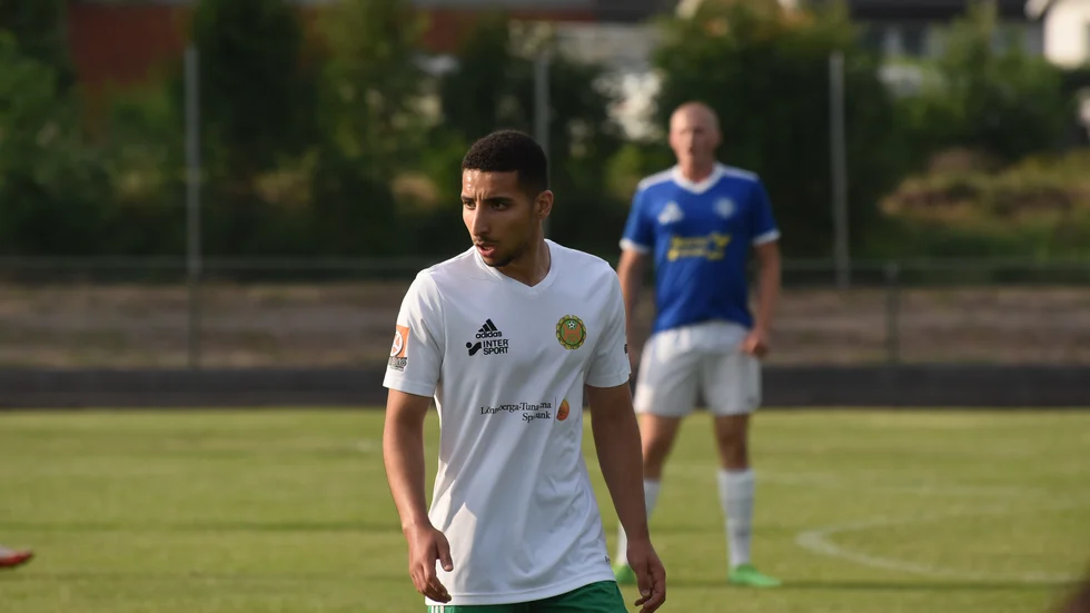 Hultsfreds Ibrahim Haddar blev matchens lirare mot Ölmstad