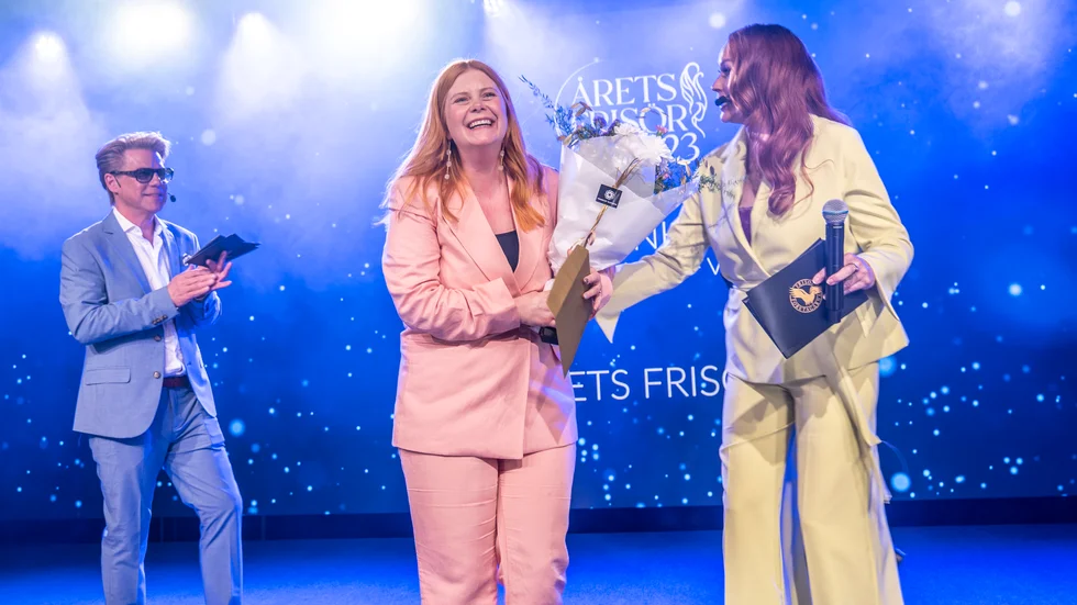 Annie Ankervik utsågs på lördagskvällen till årets frisör 2023. "Det känns så jäkla roligt att visa att man kan bli årets frisör utan att bo i någon av storstäderna."