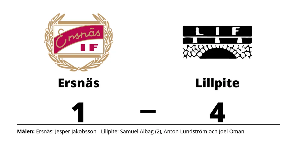 Ersnäs IF förlorade mot Lillpite IF