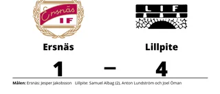 Samuel Albag tvåmålsskytt när Lillpite vann