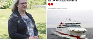 Kristina lyfte färjefrågan i DN: ”Måste få Stockholm att lyssna”