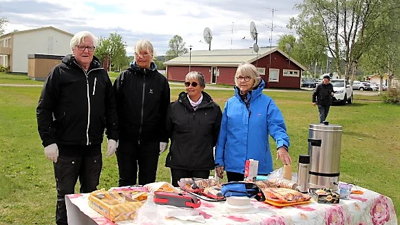 "Fikafixarna" i bokstavsordning: Ethel Eliasson, Karin Hansson, Vera Henriksson, Jan Karlsson. 