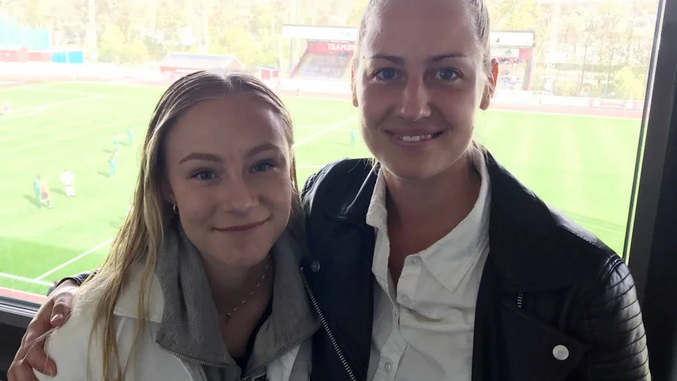 Maifseger. Frida Sköldestig och Emma Alexandersson var med och vände och vann mot Lotorp i damtrean.