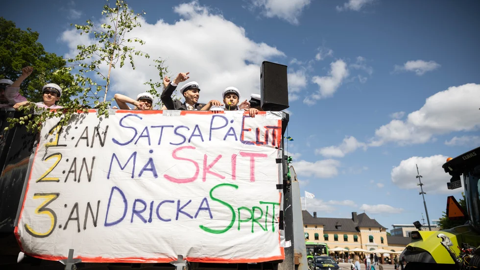 Studenten 2023 präglades av glädje från morgon till kväll. 