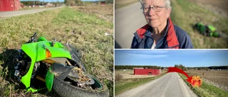 Svår mc-olycka efter vild polisjakt genom byn