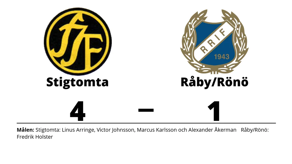 Stigtomta IF vann mot Råby-Rönö IF