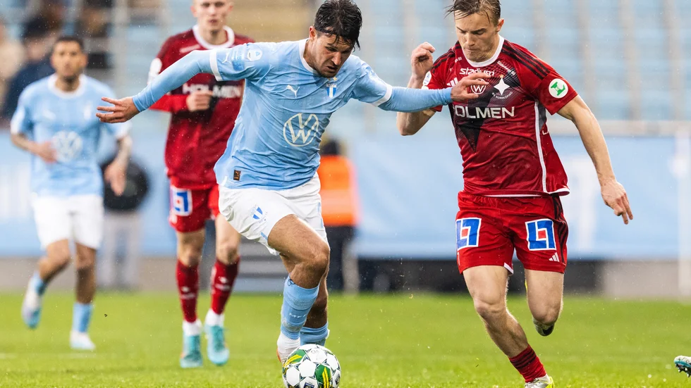 Jacob Ortmark fick testa en ovan roll mot Malmö.
