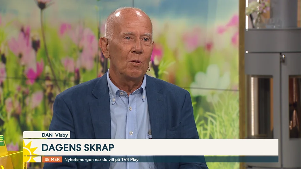 Visbybon, Dan Ahlqvist fick skrapa Triss i TV. 