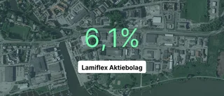 Lamiflex ökar omsättningen med 22,5 procent