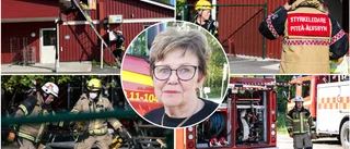 Barn flyttas efter brand i förskola