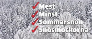 Väderspecial: Här är Norrbottens snörekord