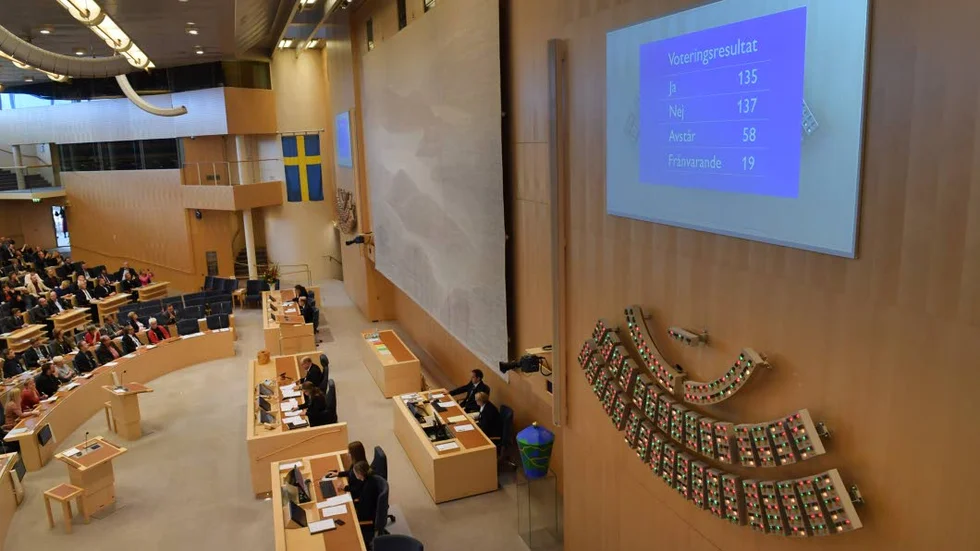 Misstroendeomröstningen. Vanns av Peter Hultqvist (S).