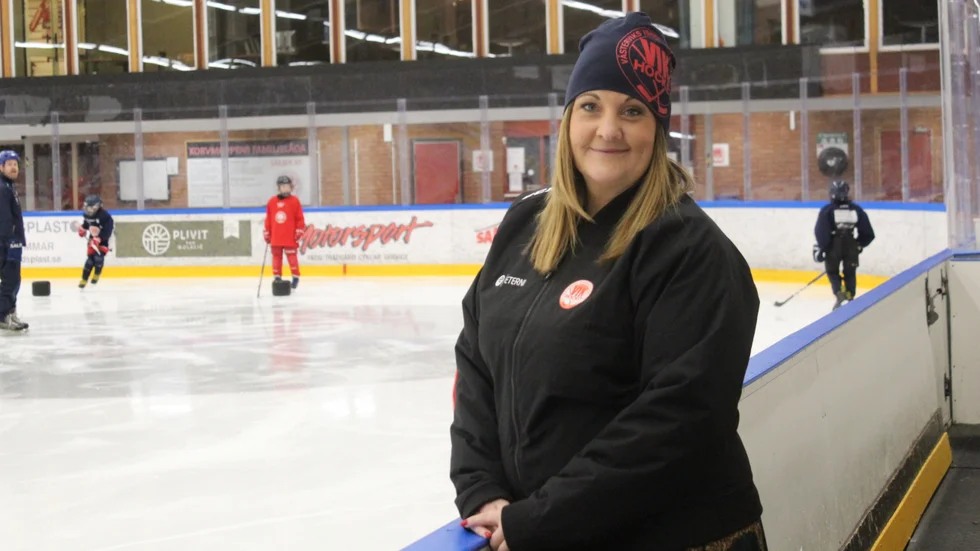 Petra Axelsson, klubbchefen i Västerviks IK.
