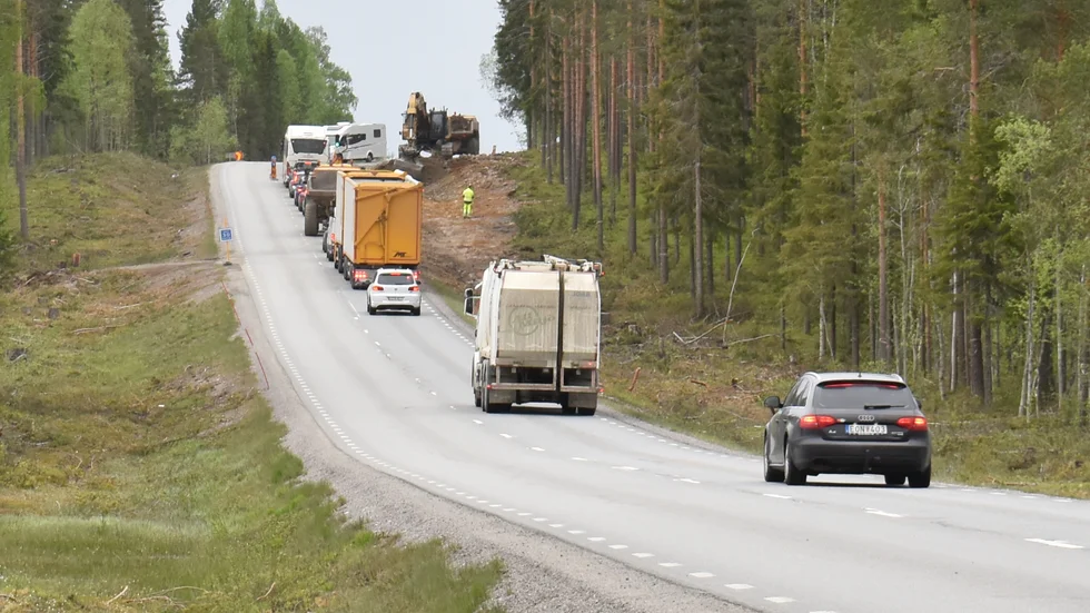 Burträskvägen är en av många större vägar i Skellefteå kommun.